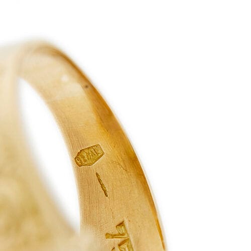 Bague Bague pour homme en or jaune avec rubis 58 Facettes 36431