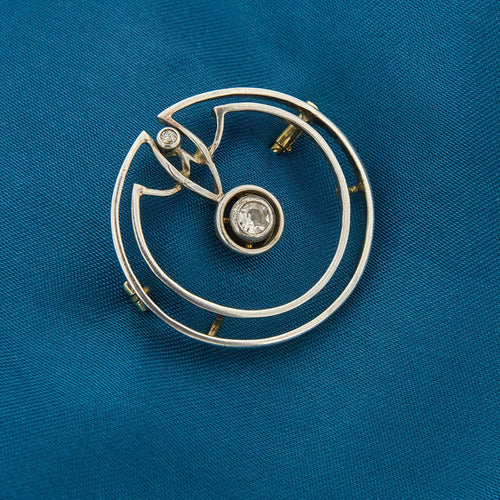 Broche Broche Art Déco avec Diamants 58 Facettes 35599