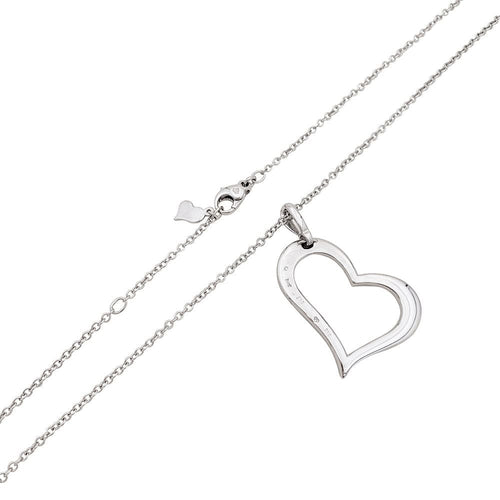 Collier Collier Piaget "Coeur" or blanc, diamants. 58 Facettes 34028