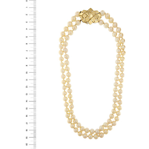 Collier Collier de perles à deux rangs 58 Facettes 34189