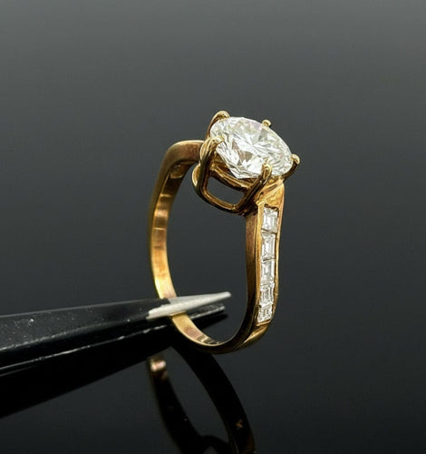 Bague 56 Anello di Fidanzamento con Diamante da 1,69 carati 58 Facettes