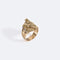 Bague 17 / Oro Giallo Anello con sfinge e brillanti 58 Facettes ANL464