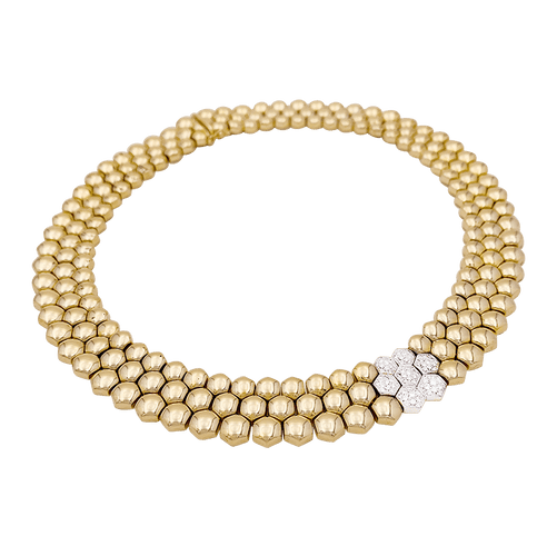 Collier Collier Piaget "Glancy" or jaune, diamants. 58 Facettes 34125