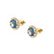 Boucles d'oreilles Boucles d'oreilles topazes diamants 58 Facettes 23608