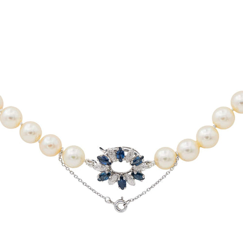 Collier Collier Perle Or blanc Perle 58 Facettes 3376725CN