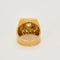 Bague 57 Bague tank or jaune et gris, diamants 58 Facettes ALE42293
