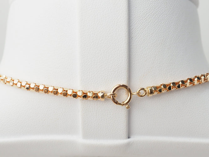 Collier Collier en or rose, maille venitienne ronde 58 Facettes 33342