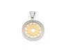 Pendentif BULGARI - Pendentif soleil petit modèle en or et acier 58 Facettes