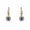 Boucles d'oreilles Boucles d'oreilles saphirs anciennes en dormeuse 58 Facettes 21-374