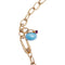Collier Sautoir Pomellato, "Capri", or rose, céramique turquoise. 58 Facettes 33660