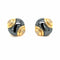 Boucles d'oreilles Boucles d'oreilles Bulgari en or jaune 18 carats avec diamants et hématite 58 Facettes