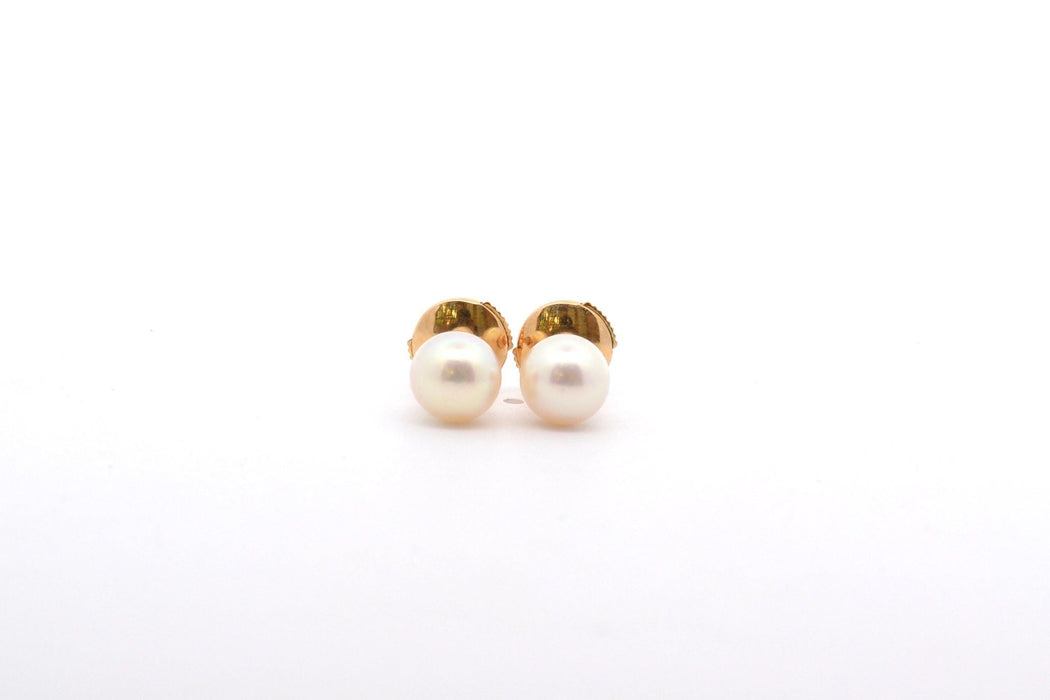 Boucles d'oreilles Boucles d'oreilles or jaune, perles de culture 58 Facettes 26185