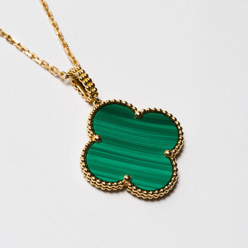 Collier Van Cleef & Arpels - Rare Sautoir Magic Alhambra Malachite Or Jaune 58 Facettes 2.19277