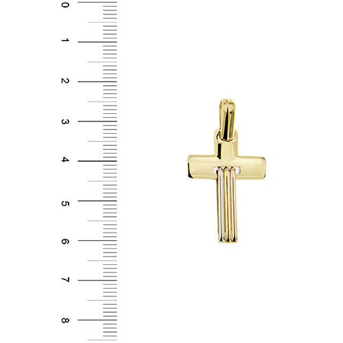 Pendentif Pendentif croix en or 3 58 Facettes 35421