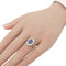 Bague 56 Bague marguerite en or saphir et diamants 58 Facettes