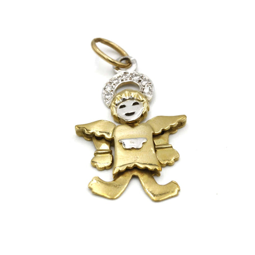 Pendentif FRED - Pendentif Ange Or Jaune Diamants 58 Facettes 240183R
