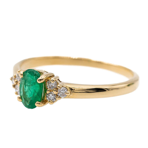 Bague 53 Bague Or jaune Emeraude 58 Facettes 2711420CN