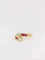 Bague Bague vintage toi et moi or diamants rubis calibrés 58 Facettes J181
