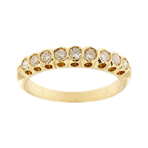 Bague 55 Bague Riviera avec diamants de 0,60 ct 58 Facettes 36983