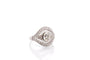 Bague 54 Bague diamant de 1,41cts J/VS2 en platine 58 Facettes 26866-27081