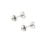 Boucles d'oreilles Boucles d'oreilles en or blanc avec point lumineux en diamant 58 Facettes 37342