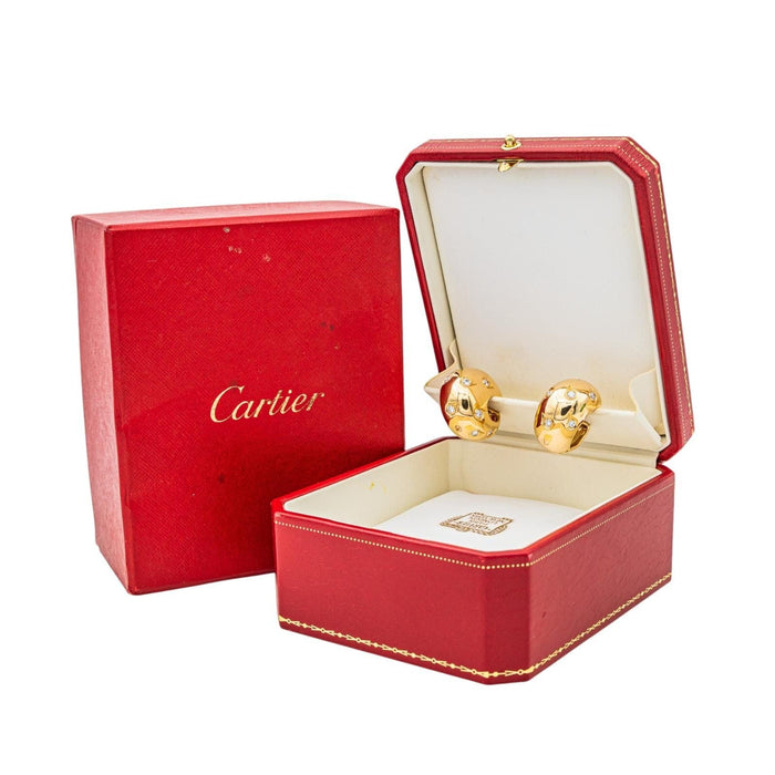 Boucles d'oreilles Cartier Boucles d'oreilles Créoles Or jaune Diamant 58 Facettes 3785640CN