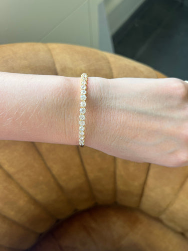 Beautiful old mine diamond bangle 58 Facettes