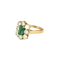 Bague 54 BAGUE MARGUERITE OR JAUNE, EMERAUDE ET DIAMANTS 58 Facettes BO/250003/