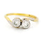 Bague 50.5 Bague Toi Et Moi en or jaune et platine, diamants 58 Facettes 5313ECE474A6486682BAC5A47E2D50B7