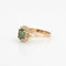 Bague Bague de fiançailles vintage en or 14 carats avec tourmaline verte et diamants 58 Facettes G13437