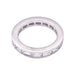 Bague 48 Alliance or blanc, diamants baguette. 58 Facettes 33929