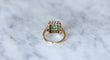 Bague émeraude colombienne double entourage diamants 58 Facettes