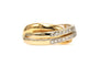 Bague 63 Bague contemporaine or jaune, diamants (+-0.26ct) 58 Facettes 22749