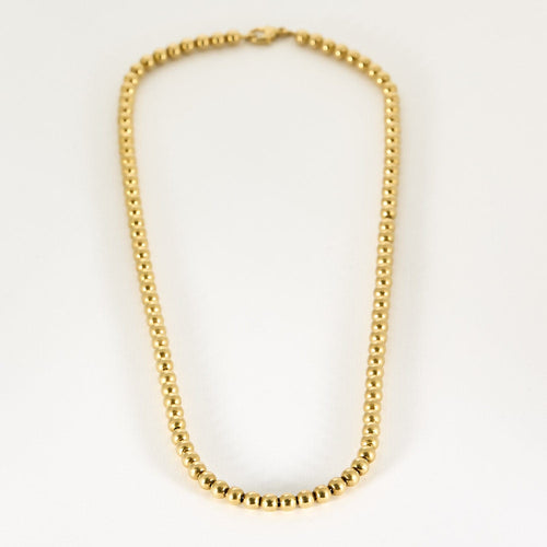 马赛风格黄金项链 