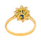 Bague 54 Bague Marguerite Or jaune Saphir, Diamant 58 Facettes 4745023CN