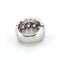 Bague 55 Bague en or blanc 18 carats sertie de diamants 58 Facettes