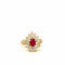 Bague 49 Bague or jaune rubis et diamants 58 Facettes 1.0000334/1