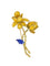 Broche Broche fleur années 70 or jaune émail 58 Facettes 998