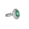 Bague 54 Bague émeraude et diamant 58 Facettes