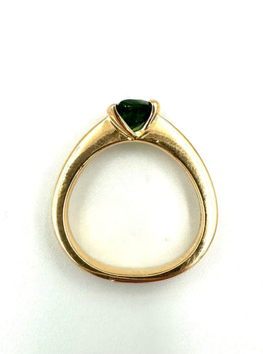 Bague 54 Bague or rose 18K et grenat tsavorite 58 Facettes