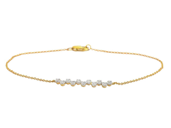 Bracelet Bracelet en or jaune avec diamants 58 Facettes 2359