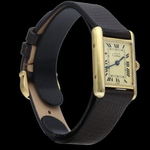 Montre Cartier Montre Tank Vermeil 58 Facettes MT42590
