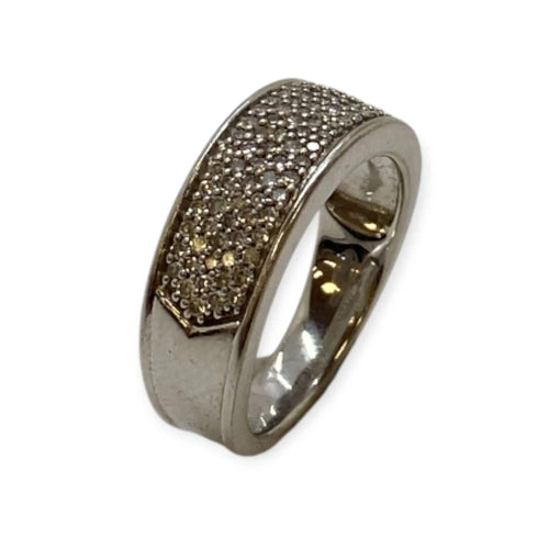 Bague 50 Bague or blanc et diamants 58 Facettes 330085406