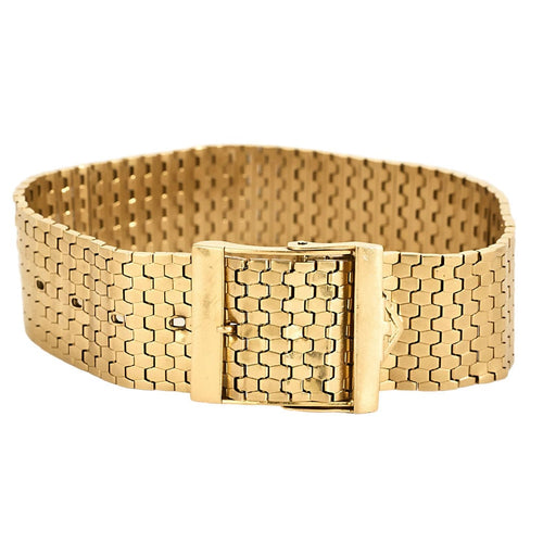 Beltearmbånd i gult gull 