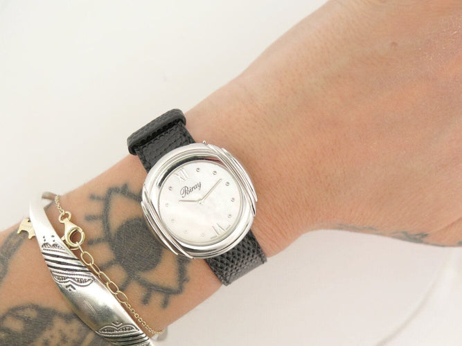 Montre montre POIRAY rive droite 81540 31mm acier quartz + bracelet 58 Facettes 271816