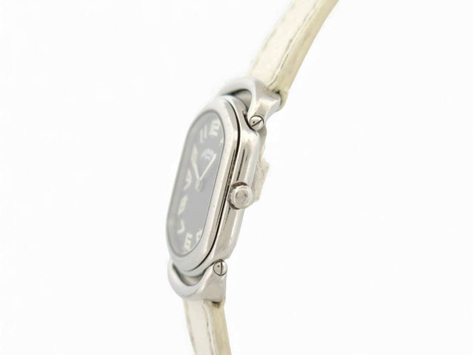 Montre montre HERMES rallye ra1.210 a quartz 20 x 25 mm en acier palladie 58 Facettes 271722