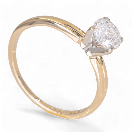 Bague 56.5 Bague en or 14 carats – Solitaire diamant 0,70 ct 58 Facettes AG30