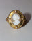 Bague 55 Bague ancienne camée coquille sur or jaune 58 Facettes 590