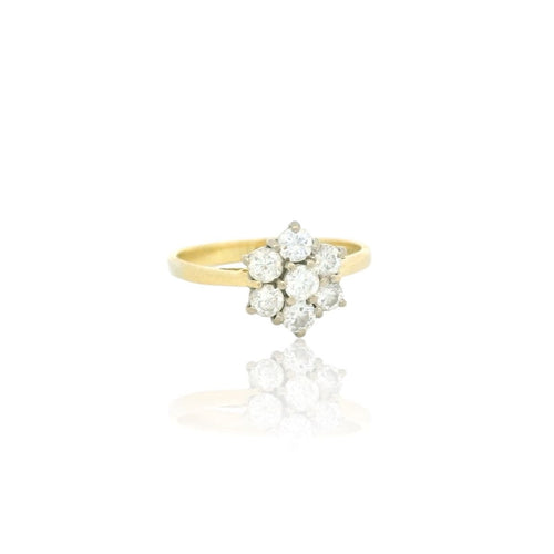 Bague Bague marguerite diamant 58 Facettes 1