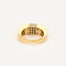 Bague 54 Bague moderne en or jaune, diamants, saphirs, rubis, émeraudes 58 Facettes 250173